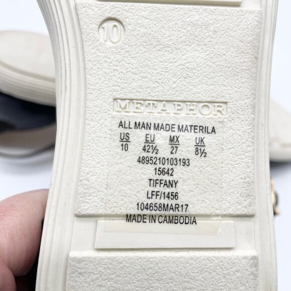 NEW Metaphor Womens 10 Tiffany Sandal Patent Upper Ankle Buckle Comfort - Picture 6 of 6